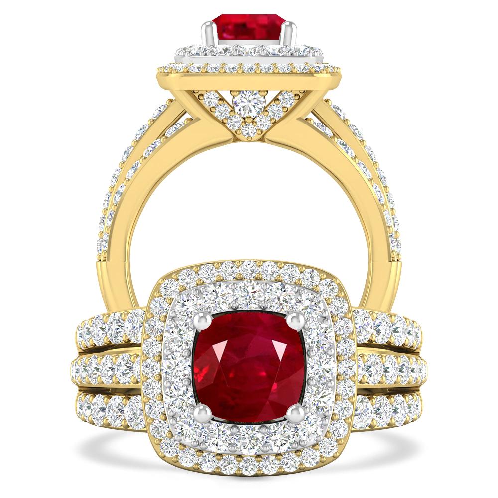 Yellow Gold - Ruby