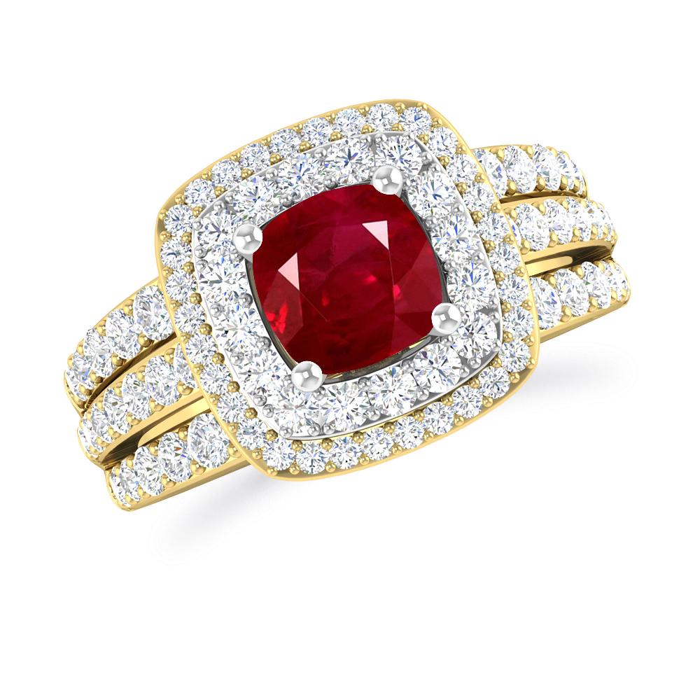 Yellow Gold - Ruby