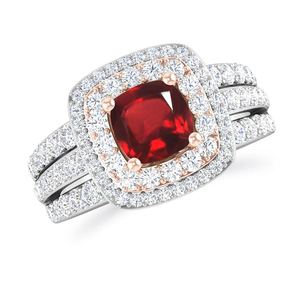 White Gold - Ruby