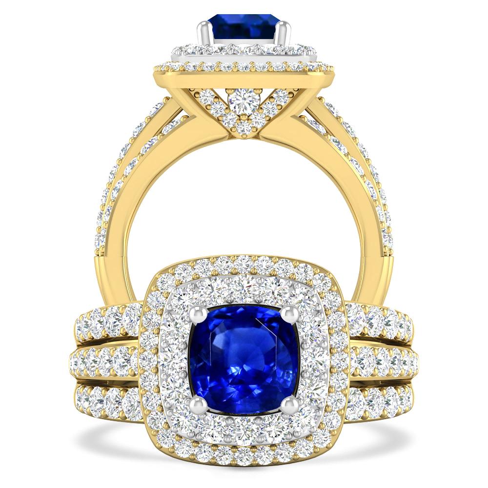 Yellow Gold - Sapphire