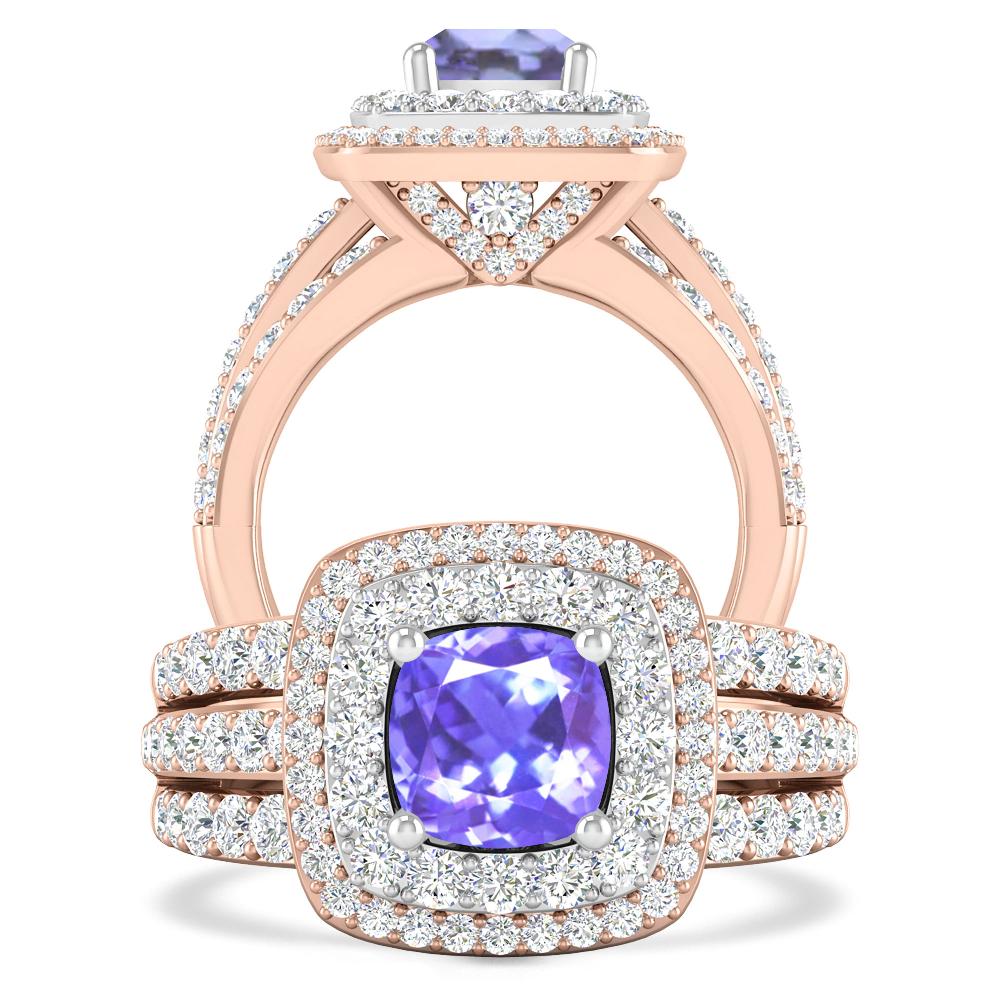 Rose Gold - Tanzanite