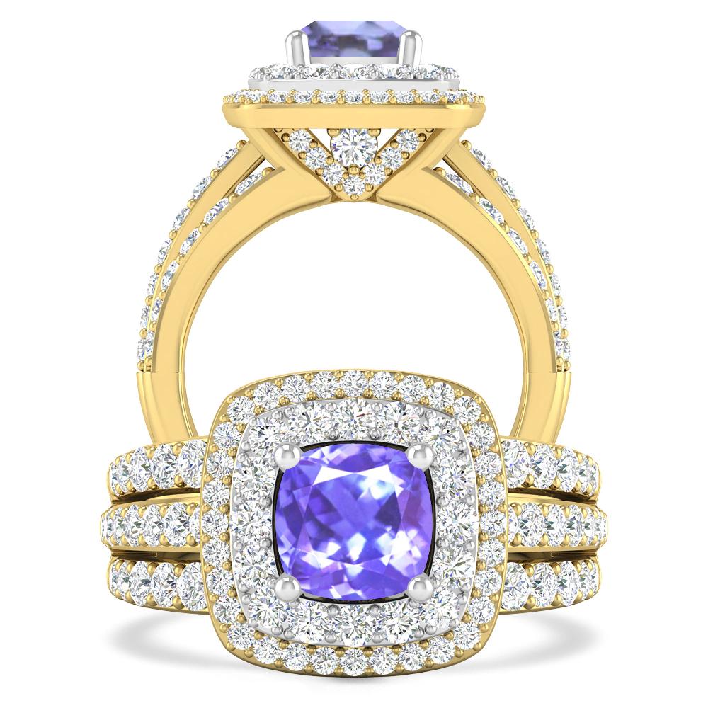 Yellow Gold - Tanzanite