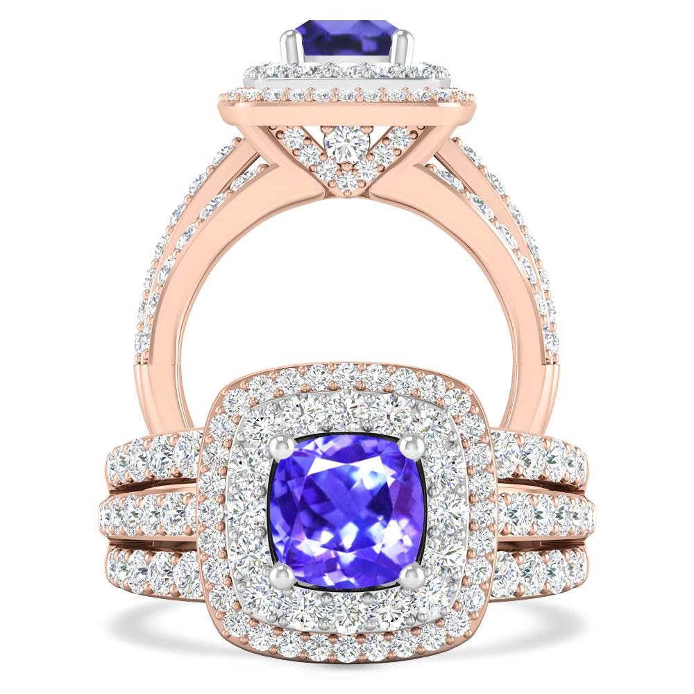 Rose Gold - Tanzanite