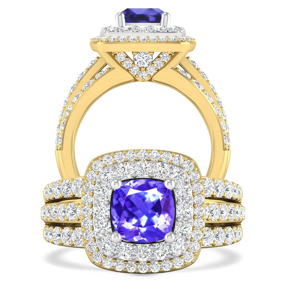 Yellow Gold - Tanzanite