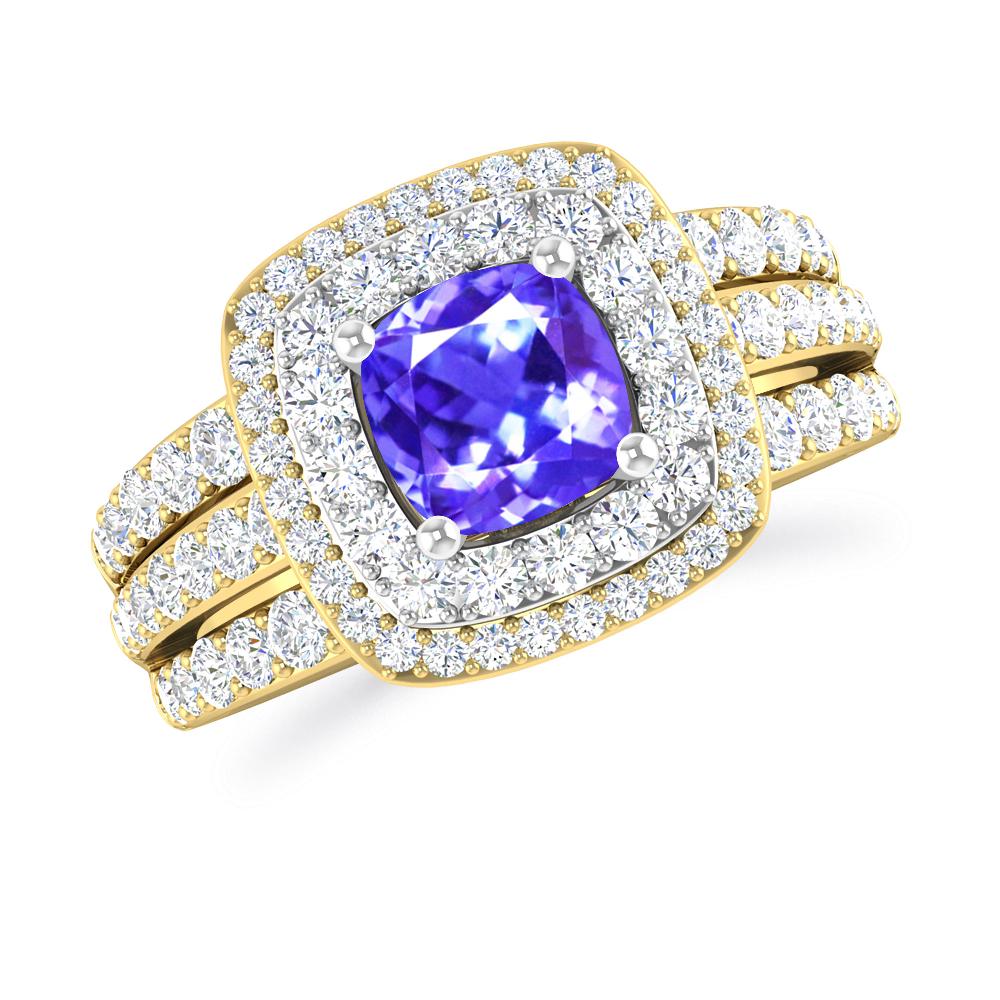 Yellow Gold - Tanzanite