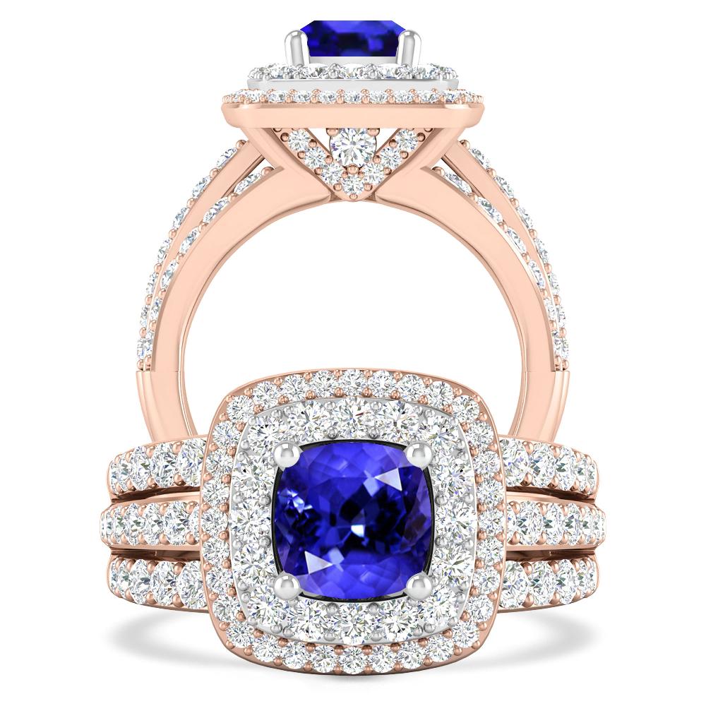 Rose Gold - Tanzanite