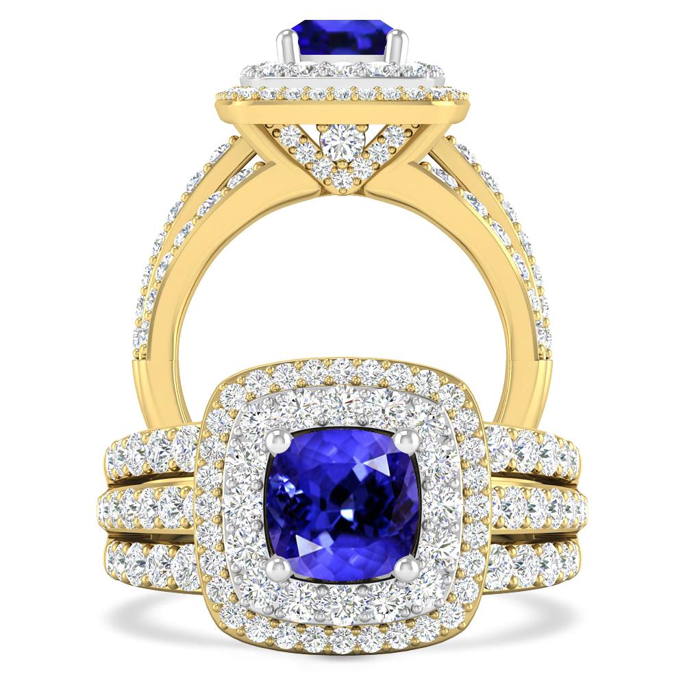 Yellow Gold - Tanzanite