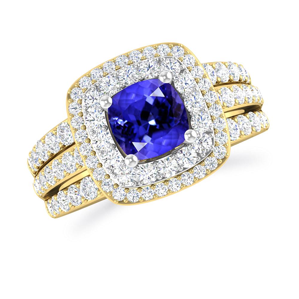 Yellow Gold - Tanzanite