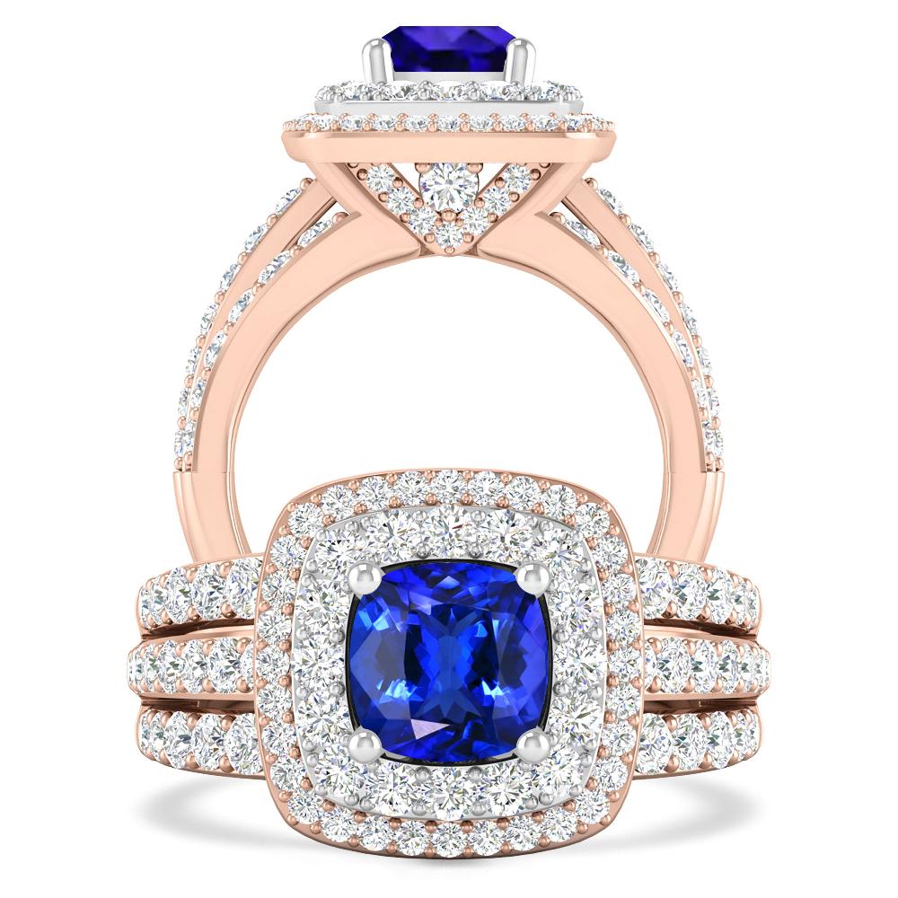 Rose Gold - Tanzanite