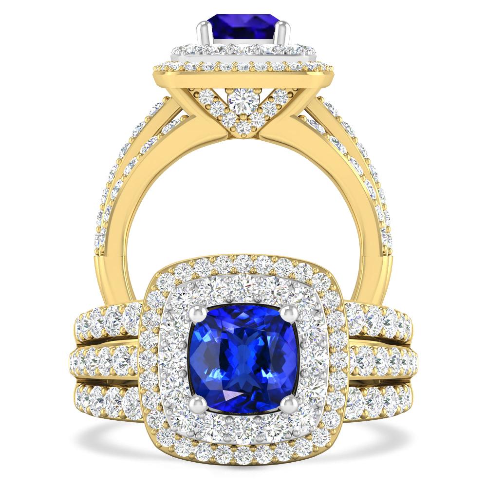 Yellow Gold - Tanzanite