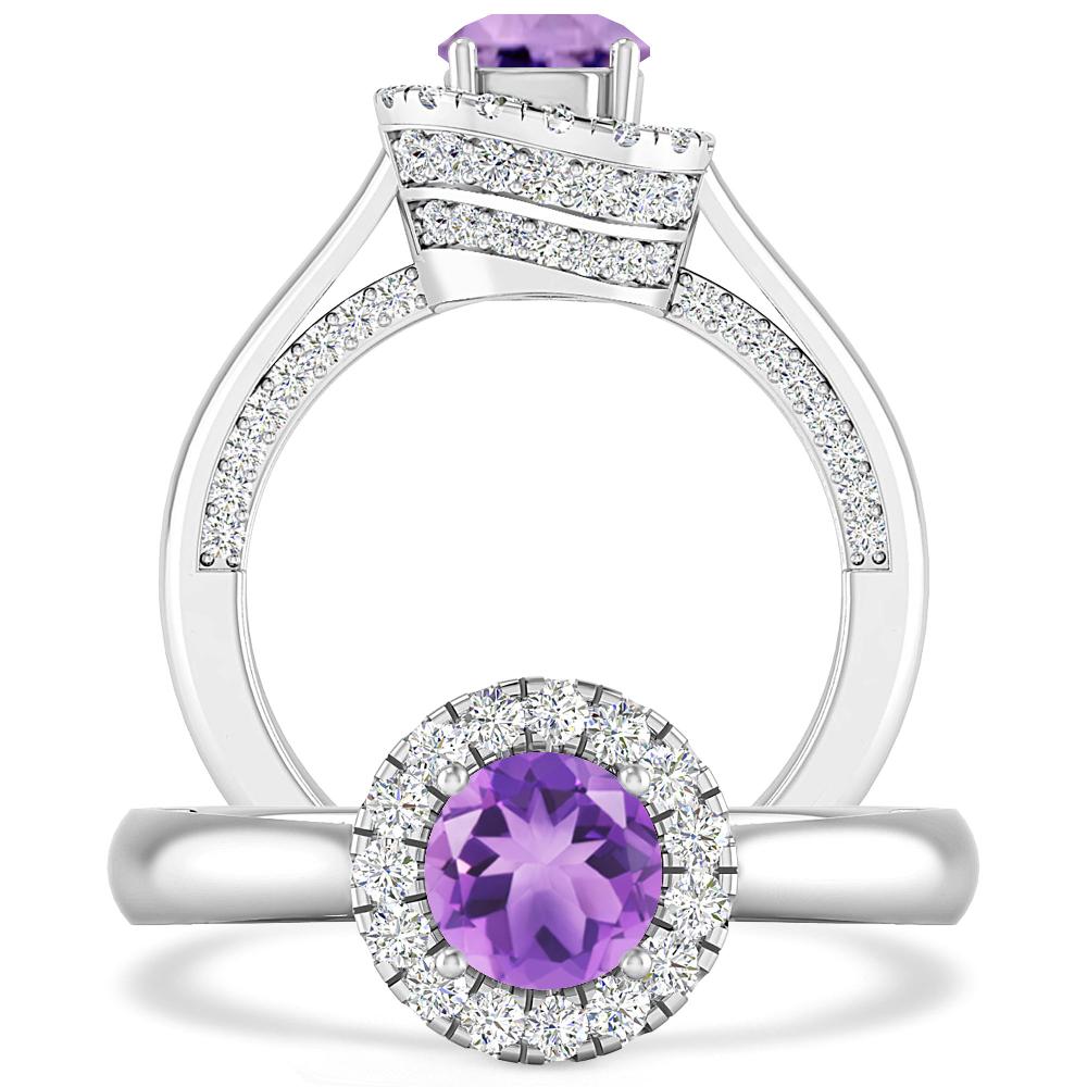 White Gold - Amethyst