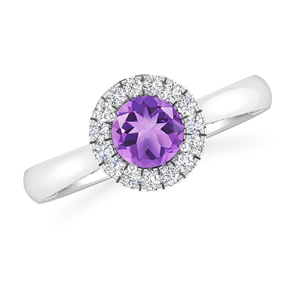 White Gold - Amethyst