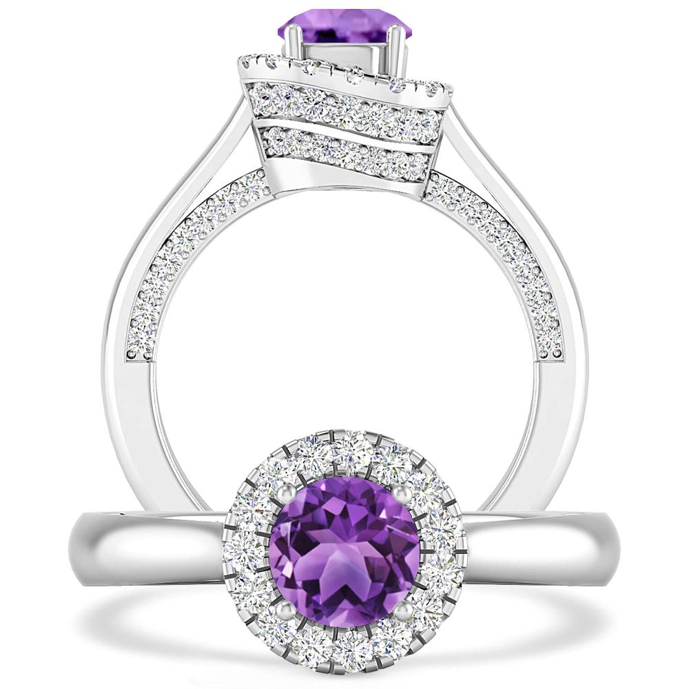 White Gold - Amethyst