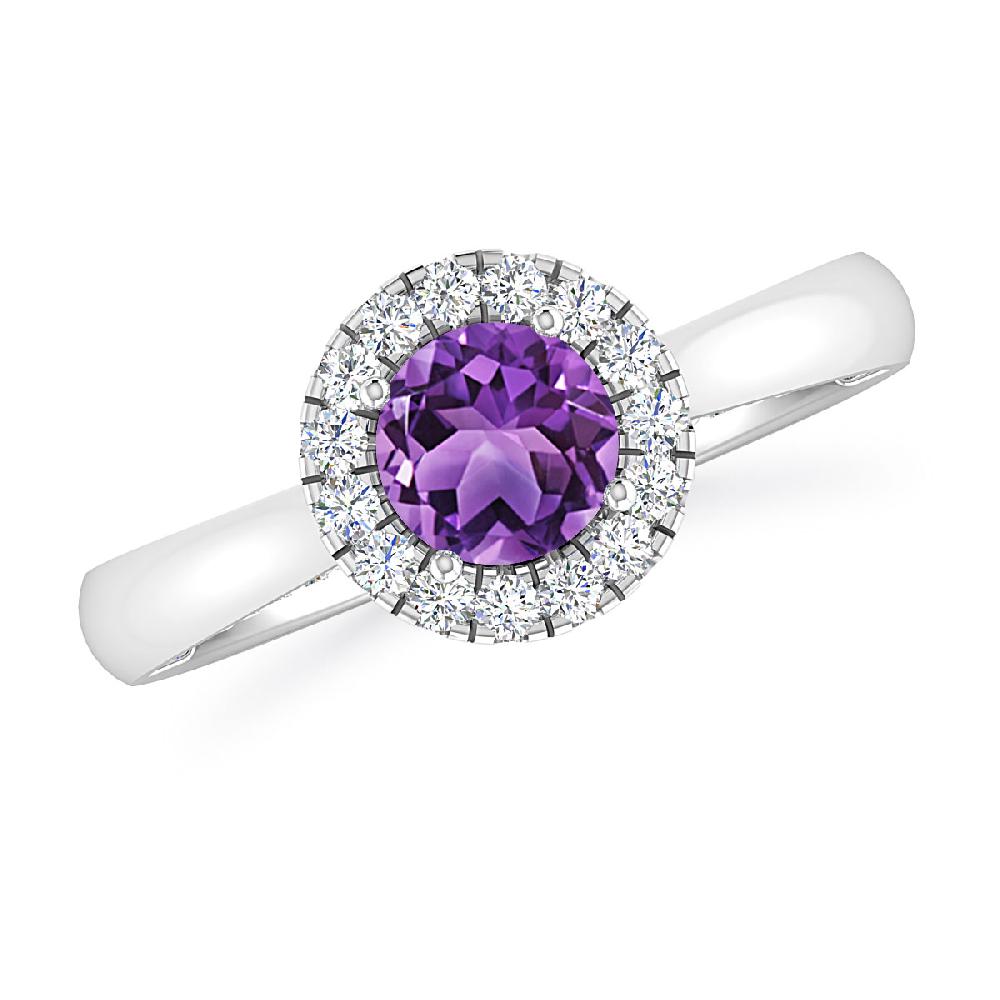 White Gold - Amethyst