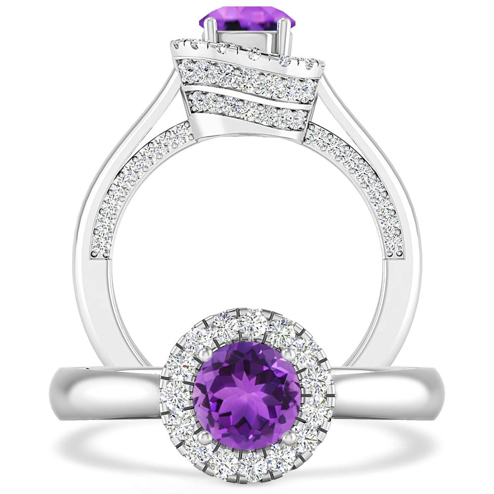 White Gold - Amethyst