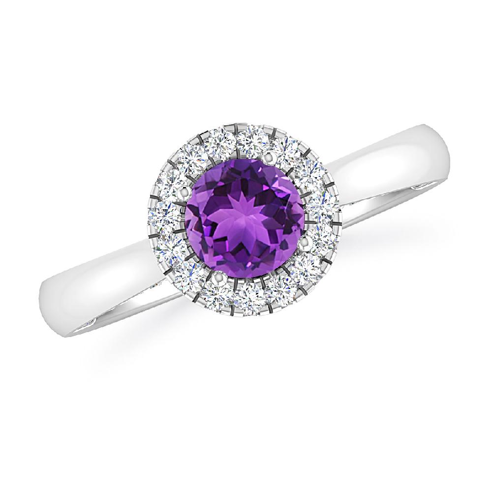 White Gold - Amethyst