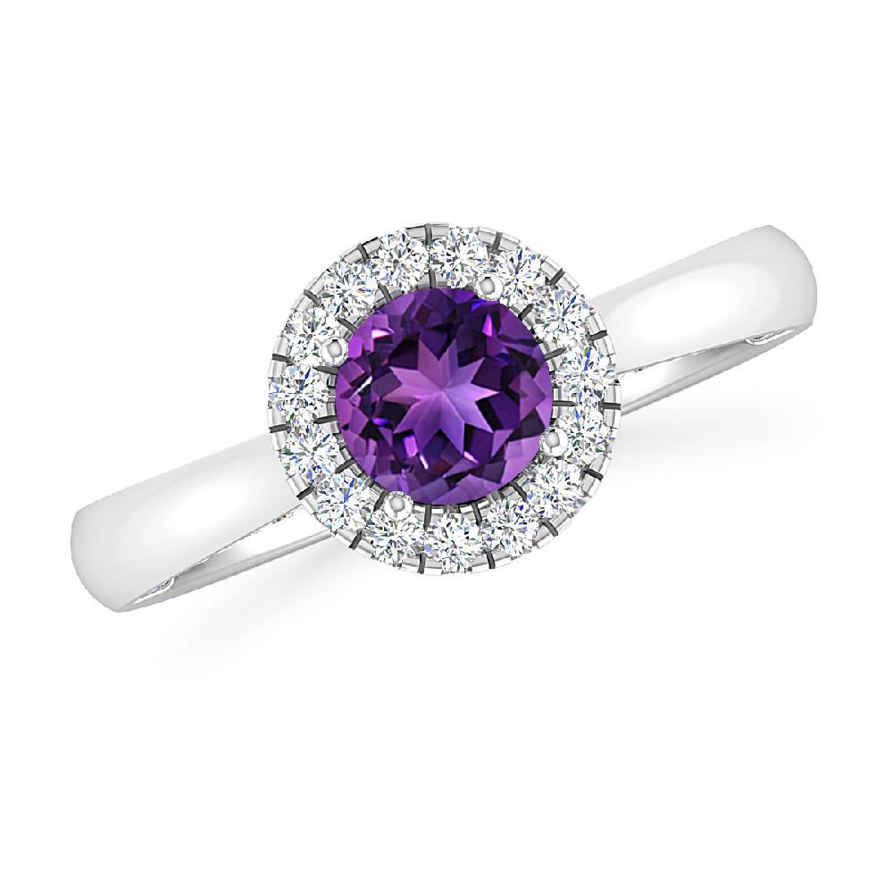 White Gold - Amethyst