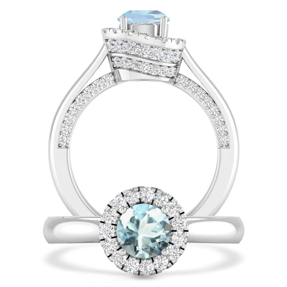 White Gold - Aquamarine