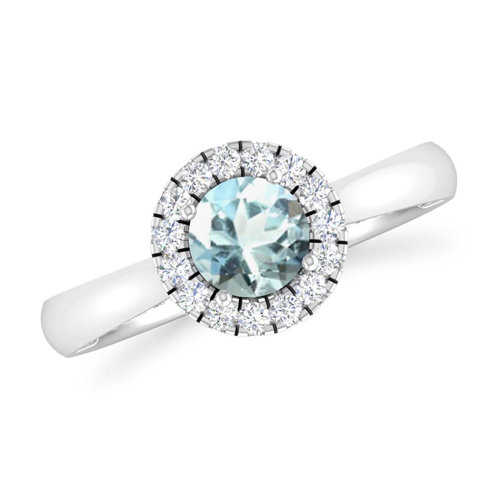 White Gold - Aquamarine