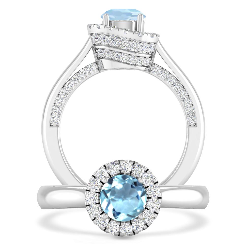 White Gold - Aquamarine