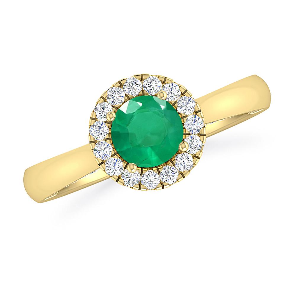 Yellow Gold - Emerald