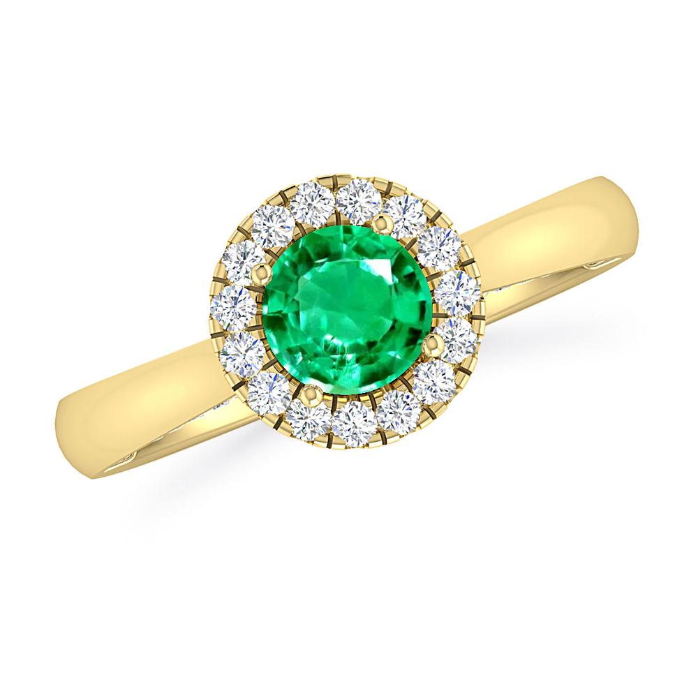 Yellow Gold - Emerald