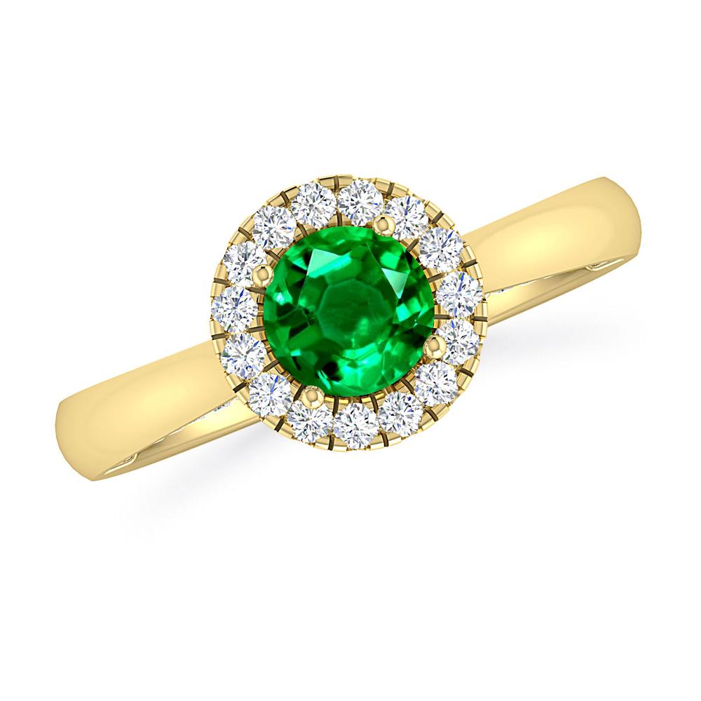 Yellow Gold - Emerald