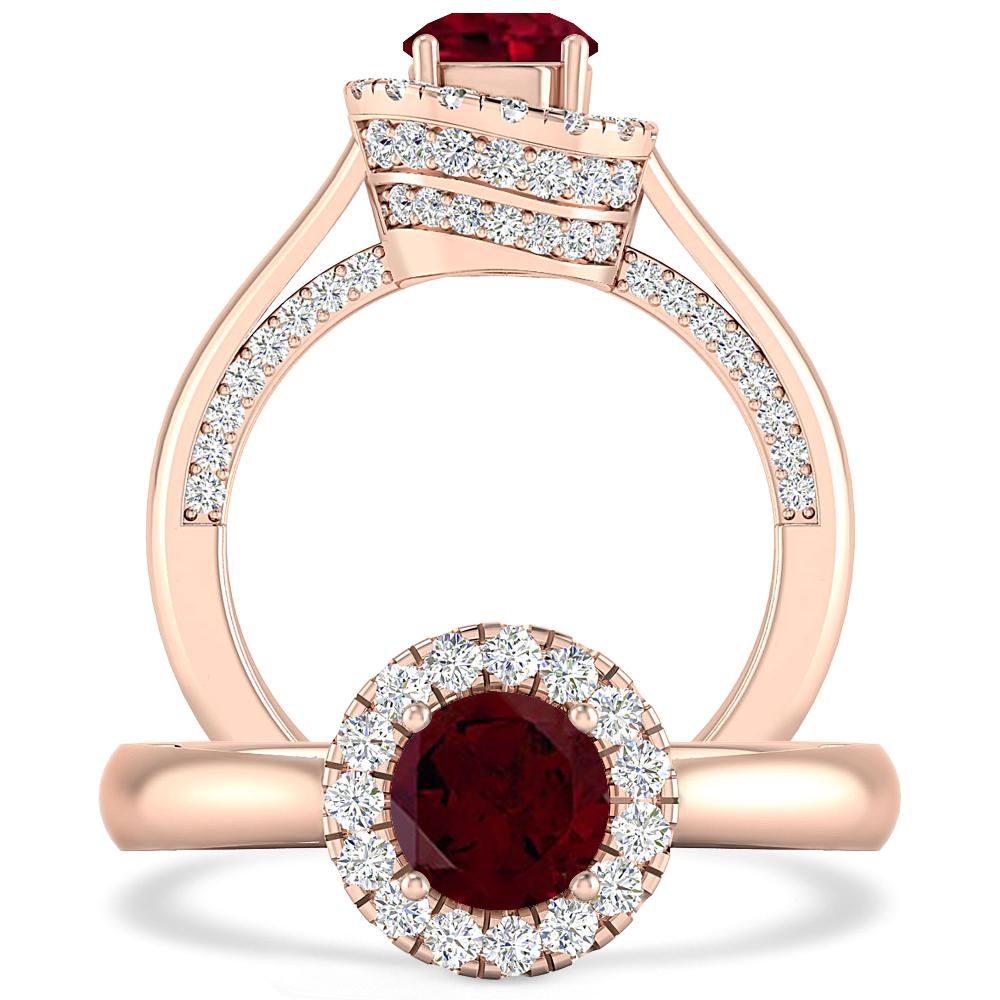 Rose Gold - Garnet