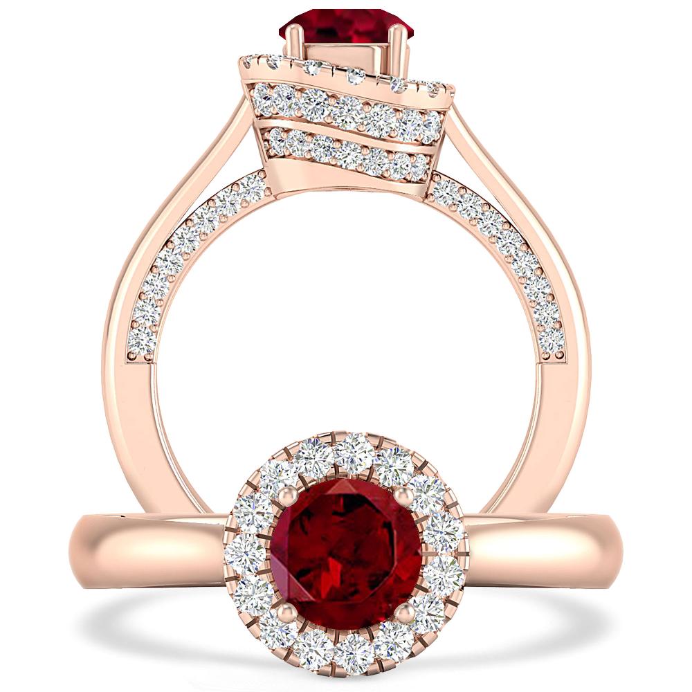 Rose Gold - Garnet