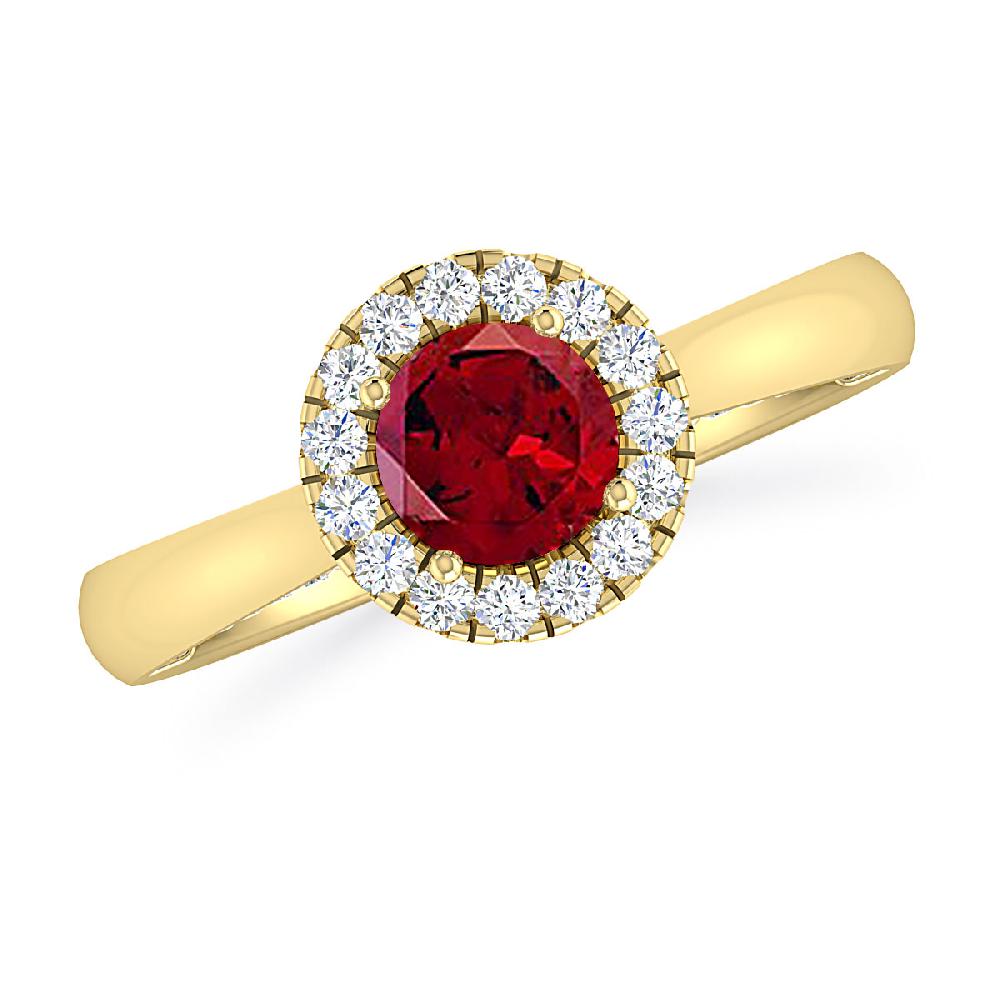 Yellow Gold - Garnet