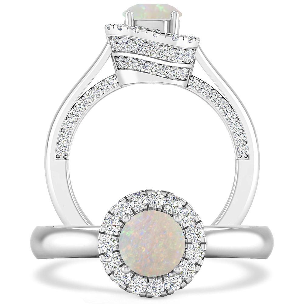 White Gold - Opal