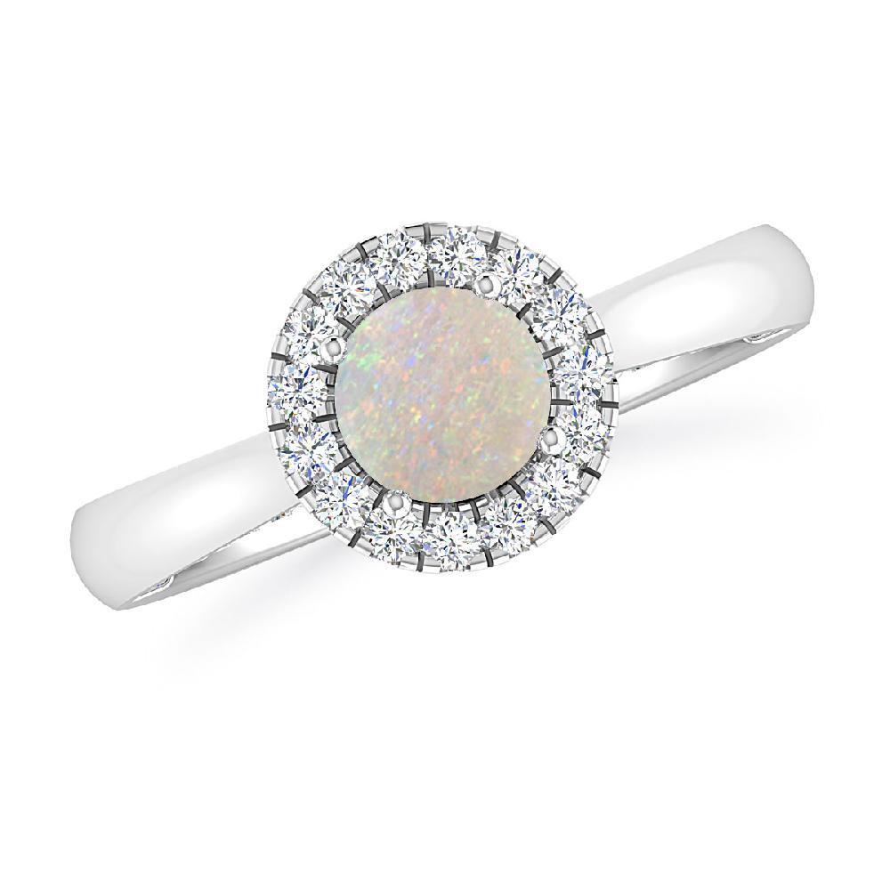 White Gold - Opal