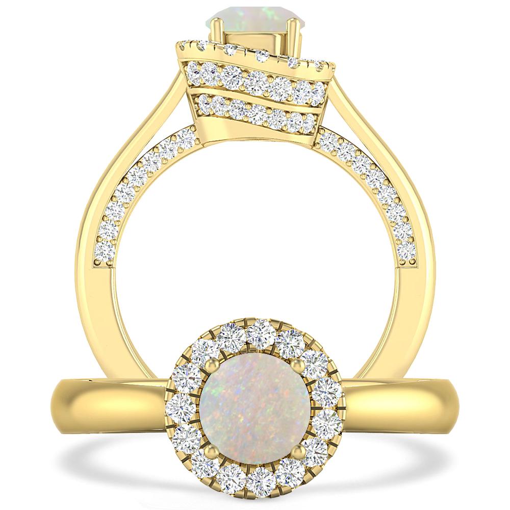 Yellow Gold - Opal