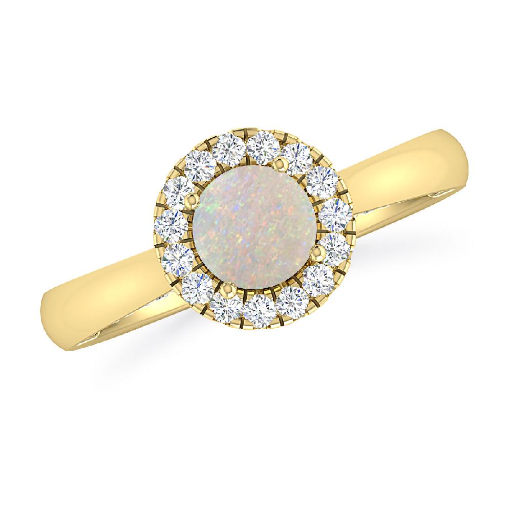 Yellow Gold - Opal