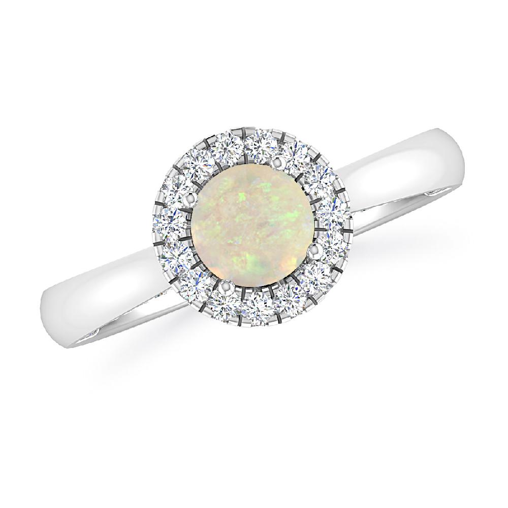 White Gold - Opal