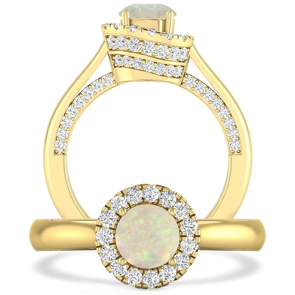 Yellow Gold - Opal