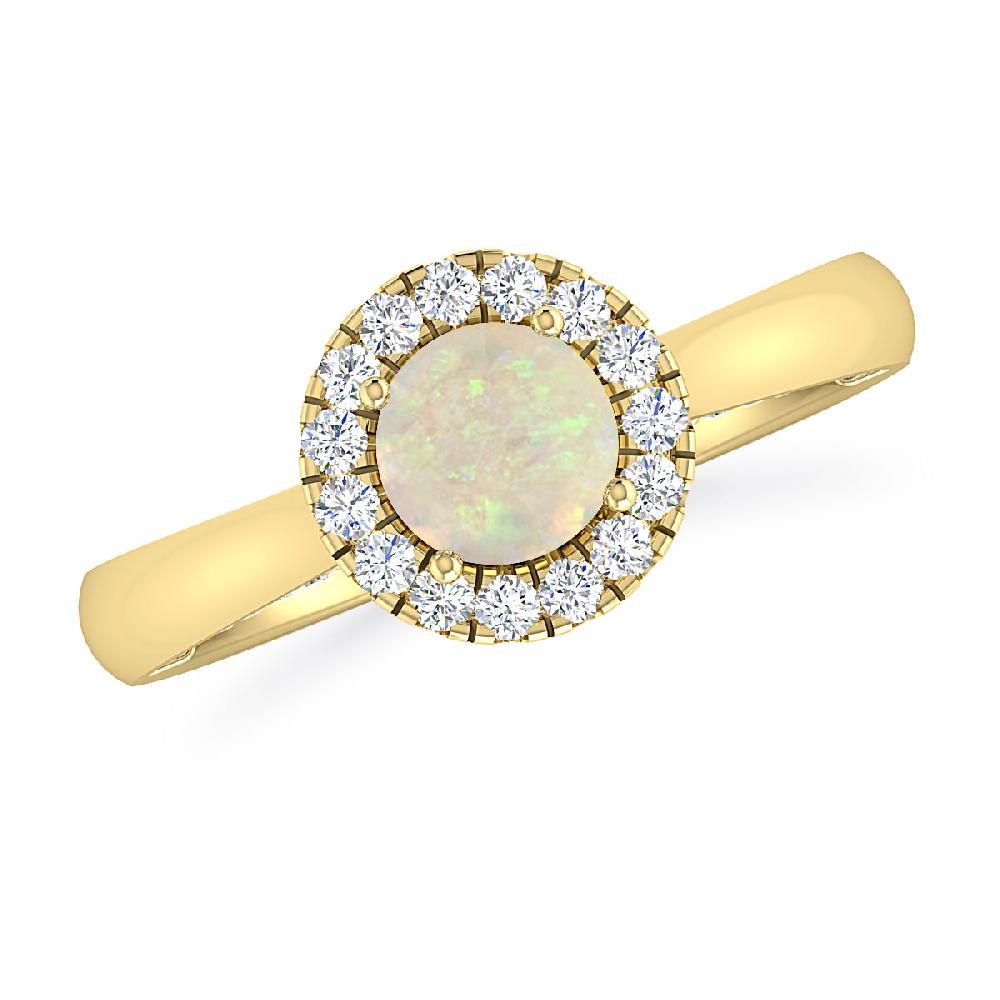 Yellow Gold - Opal