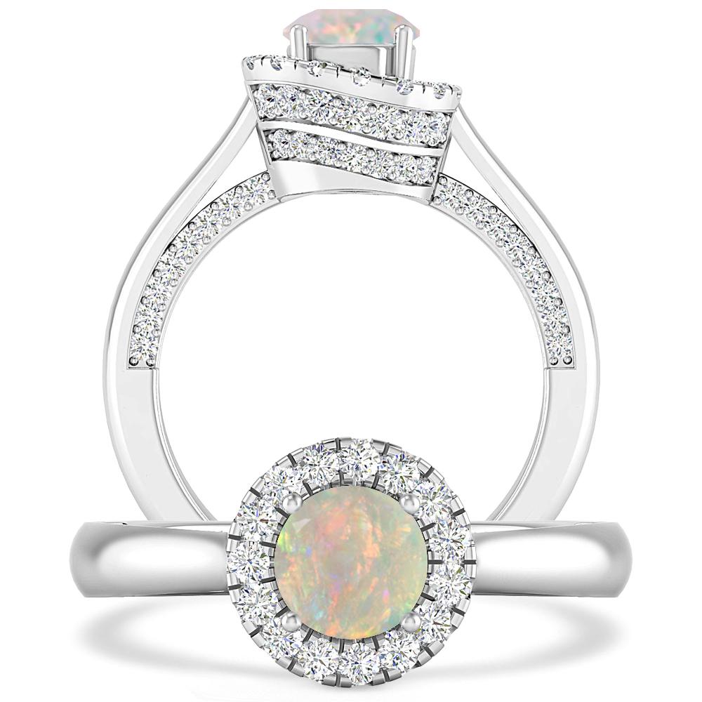 White Gold - Opal