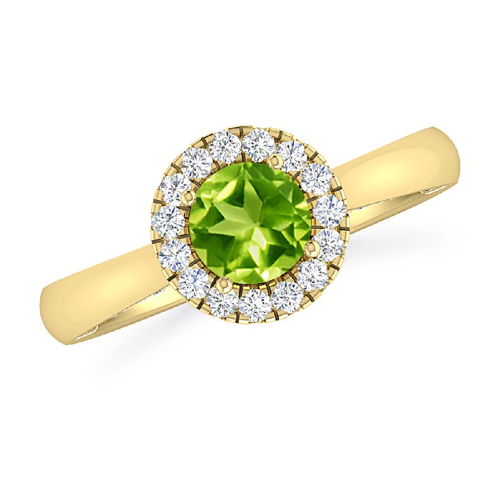 Yellow Gold - Peridot