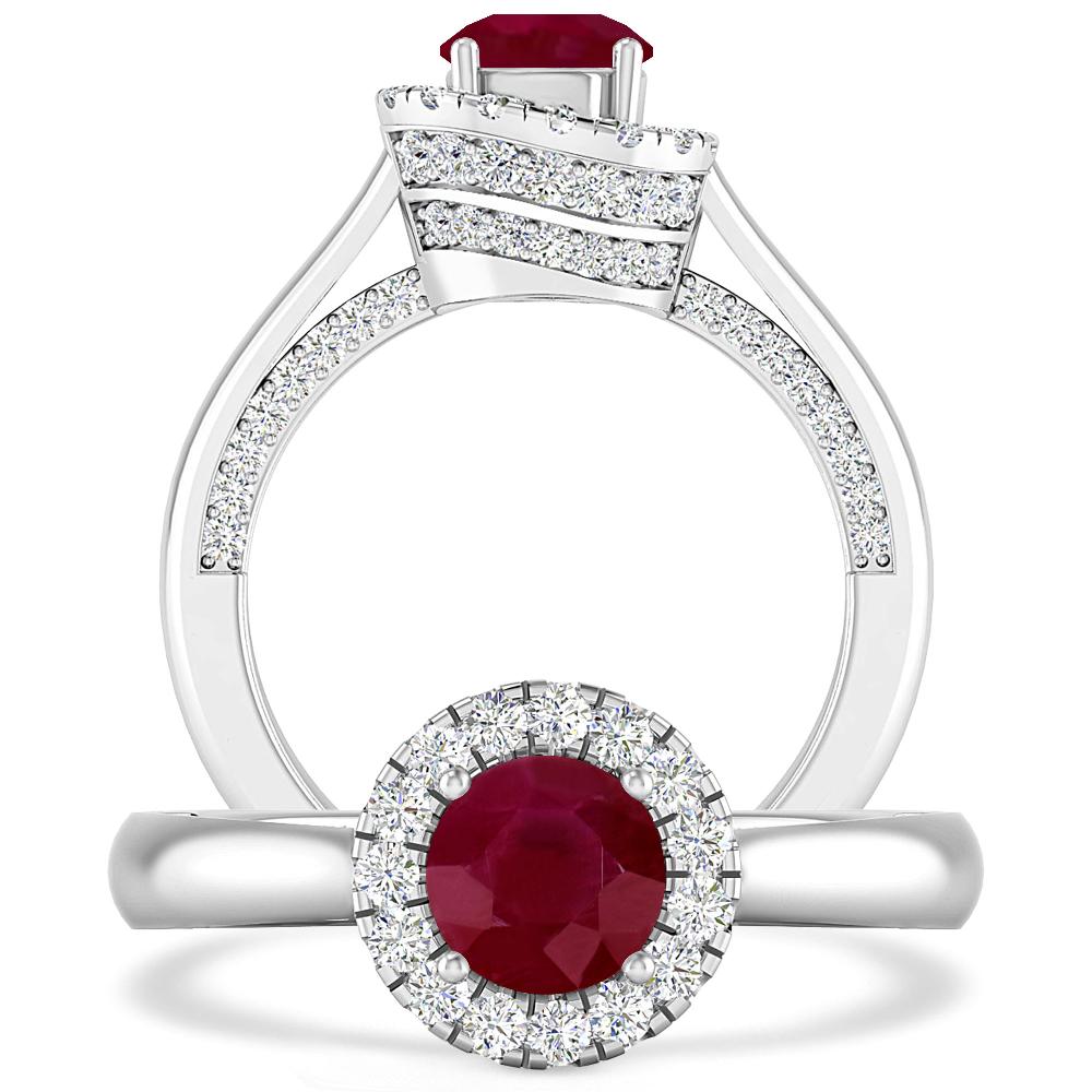 White Gold - Ruby