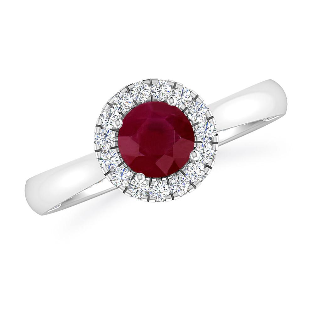 White Gold - Ruby