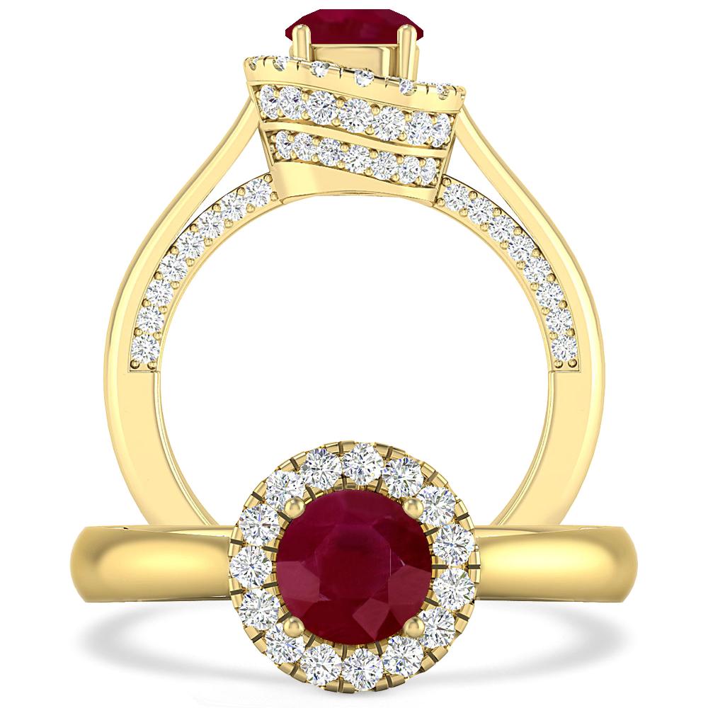 Yellow Gold - Ruby