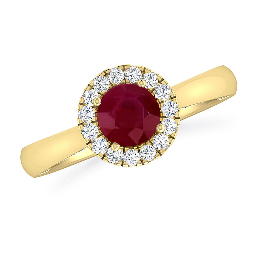 Yellow Gold - Ruby