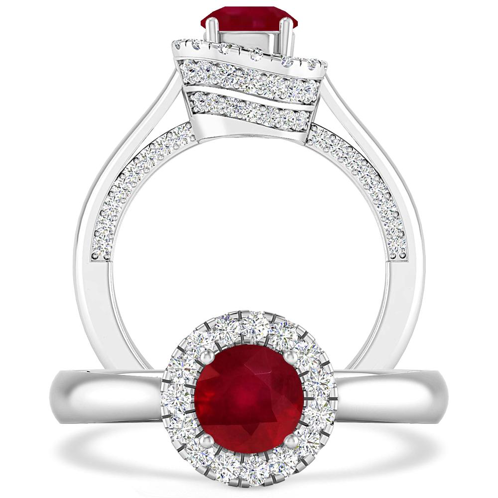 White Gold - Ruby