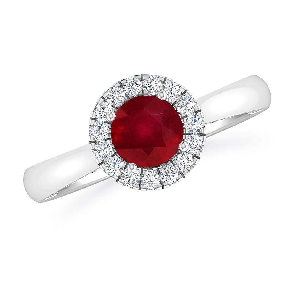 White Gold - Ruby