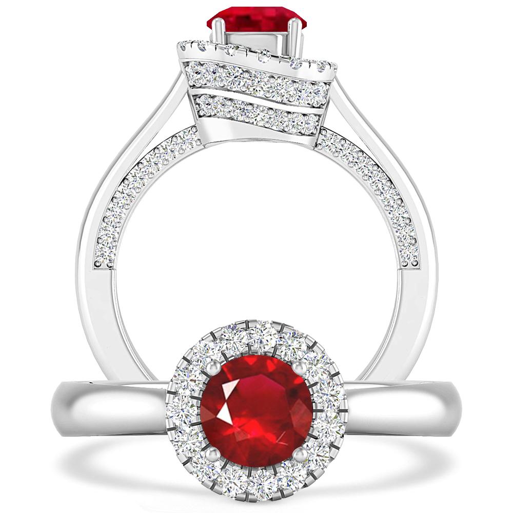 White Gold - Ruby