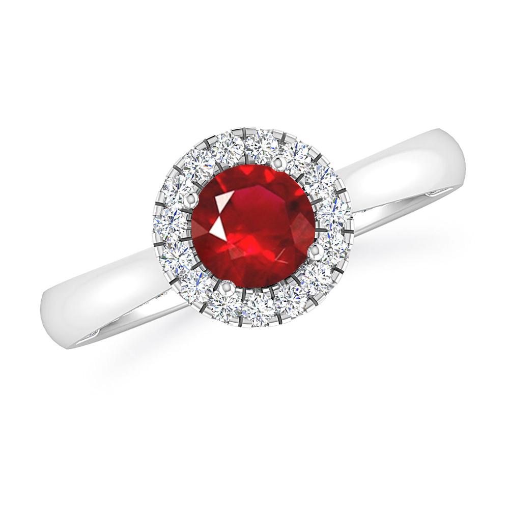 White Gold - Ruby