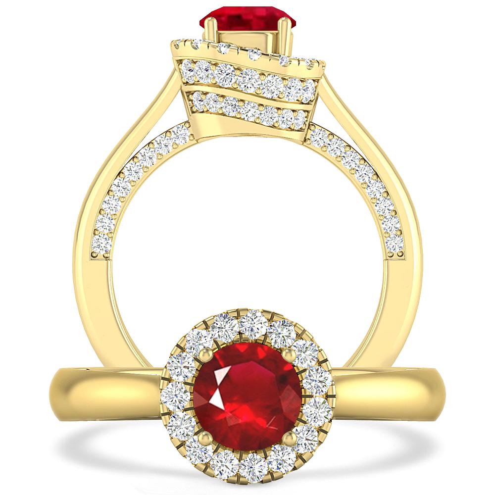 Yellow Gold - Ruby