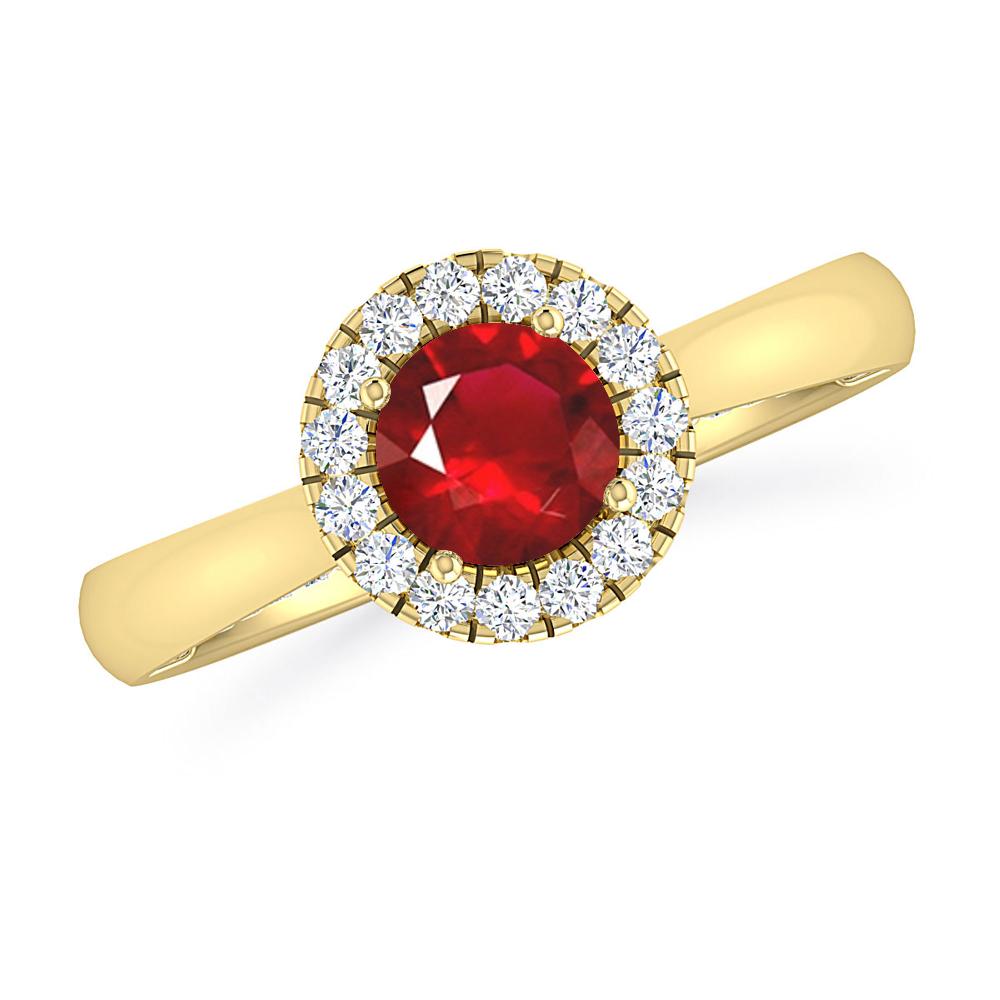 Yellow Gold - Ruby