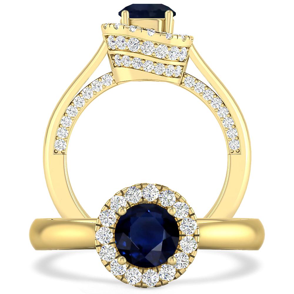 Yellow Gold - Sapphire